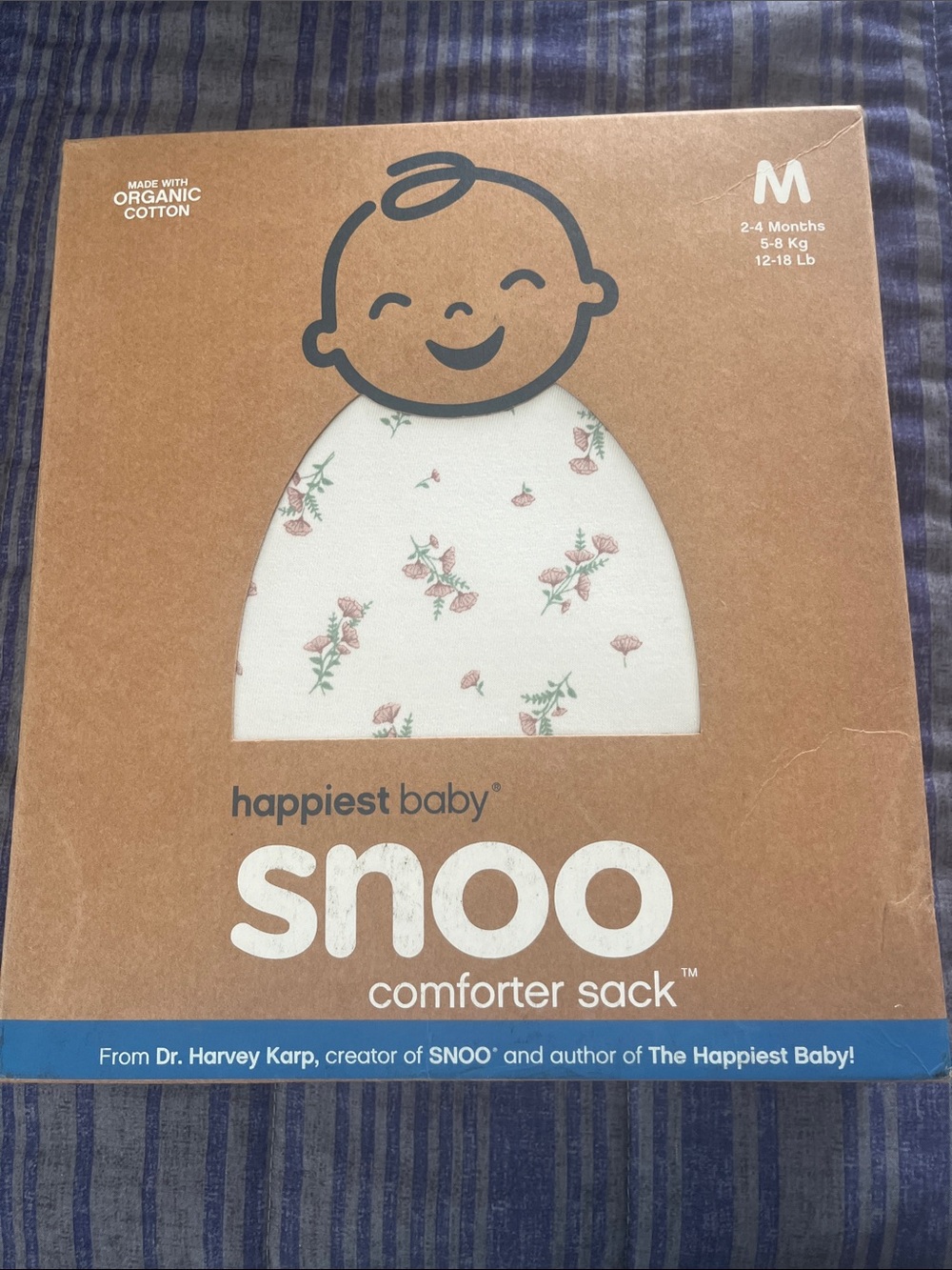 happiest baby Snoo Comforter Sack - Floral White/Pink